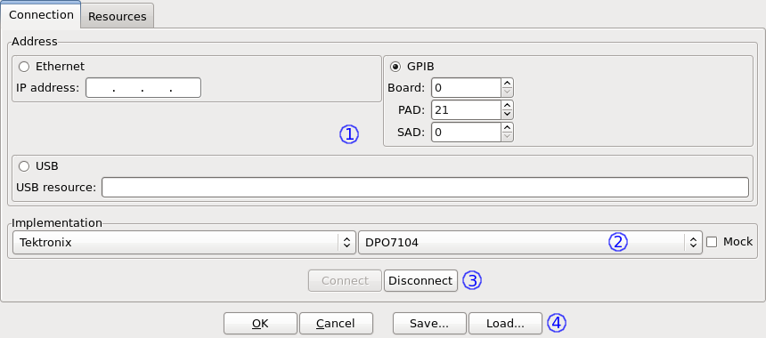 Device connection configuration.